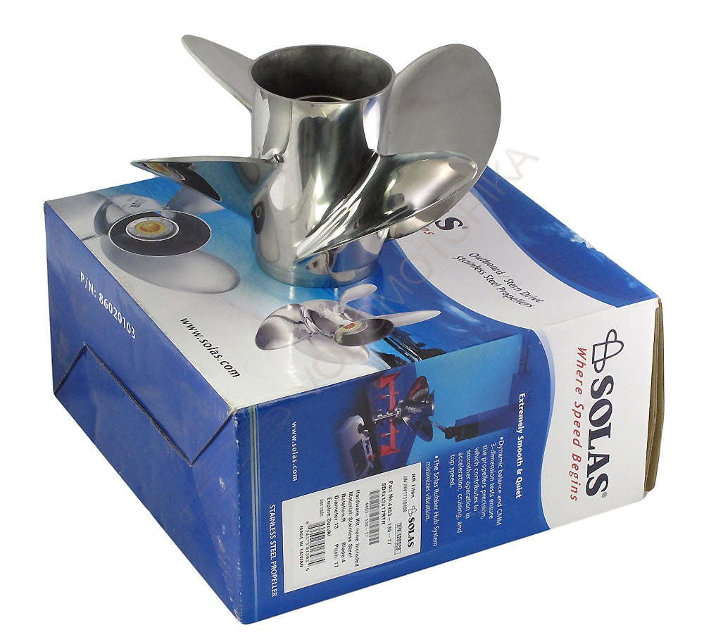 SOLAS Stainless Steel propeller 4-Blades 15-1/4x24 (9573-153-24) | Sailor  Mall